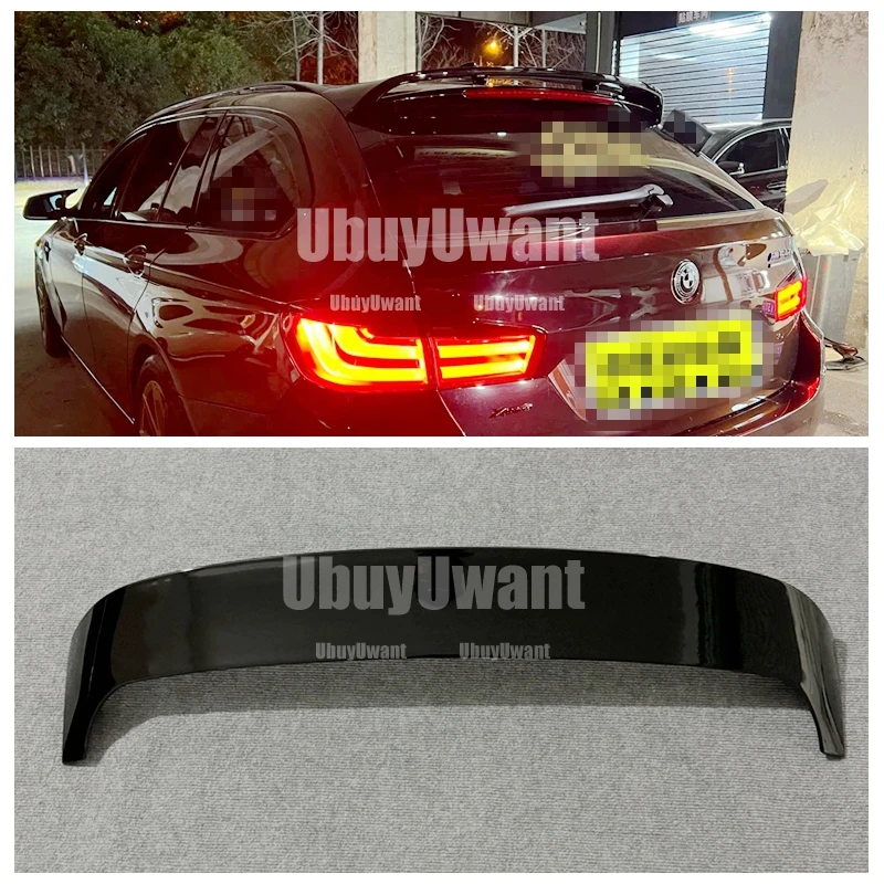 Carbon Color For BMW 5 Series F11 2011-2017 Touring Edition Rear Top Tail Wing Spoiler Glossy Black Modification Car Body Kit view 3