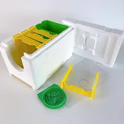 Beekeeping Bee Reserve Box Rearing Mating Beehive Beekeeping Tools Bee Hive Foam Beekeeping Box for Beekeeper Supplies