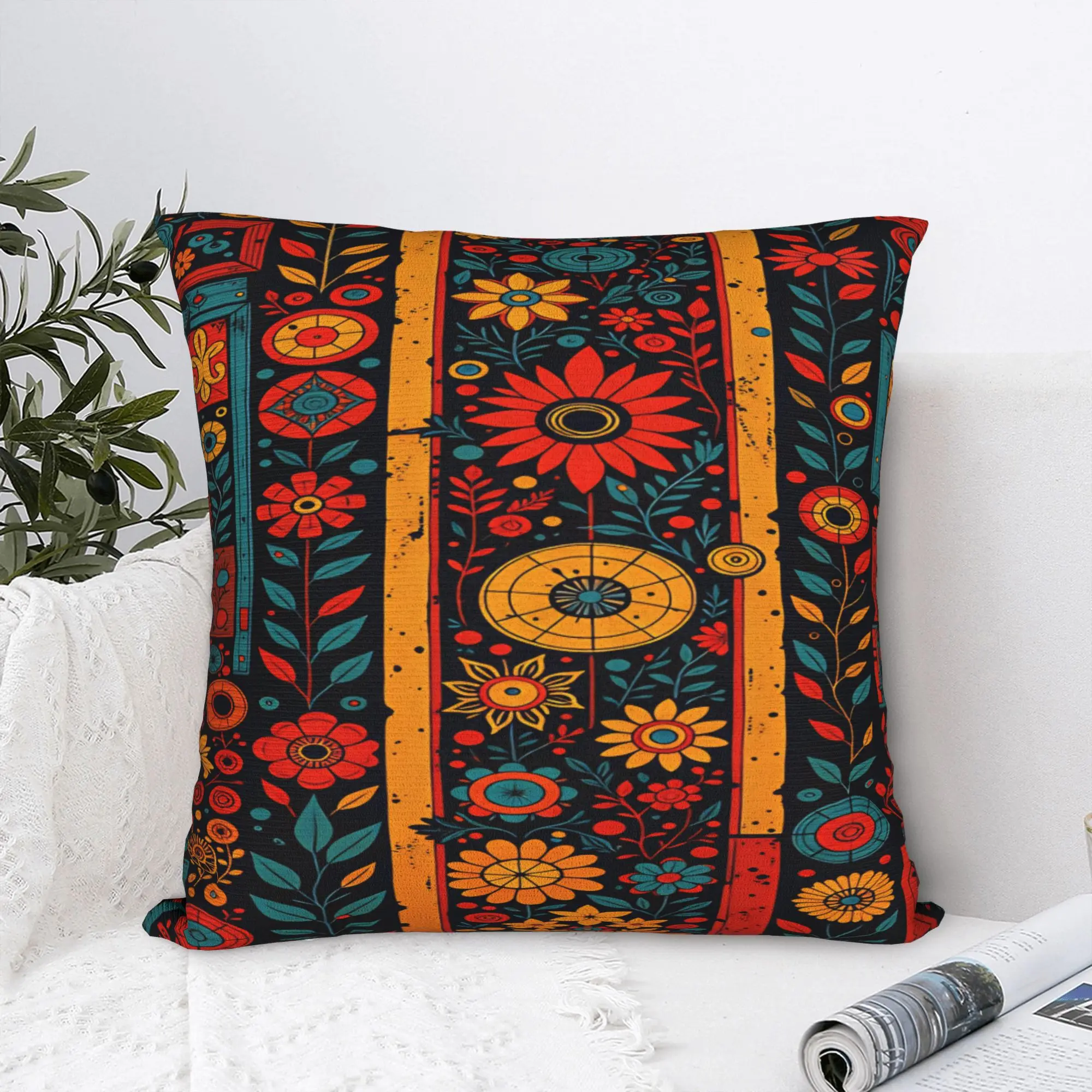 Pillow Cover Bohemian Mandala Style  Retro Trendy Pillow Case For Chair Sofa Home Decor Pillowcases