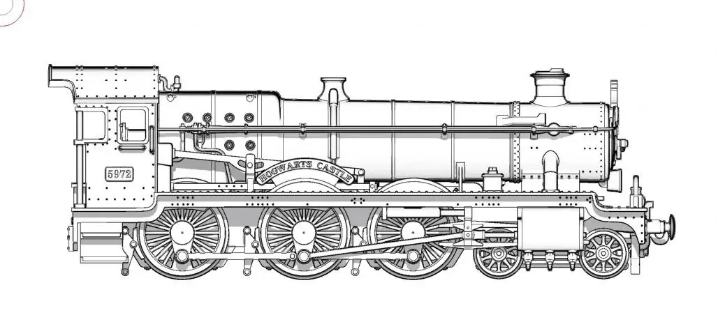 

IMPRINT WORKS HALL CLASS 1/160 Scale 16002 GWR Hall4900 class No.5972"Hogwarts Castle'