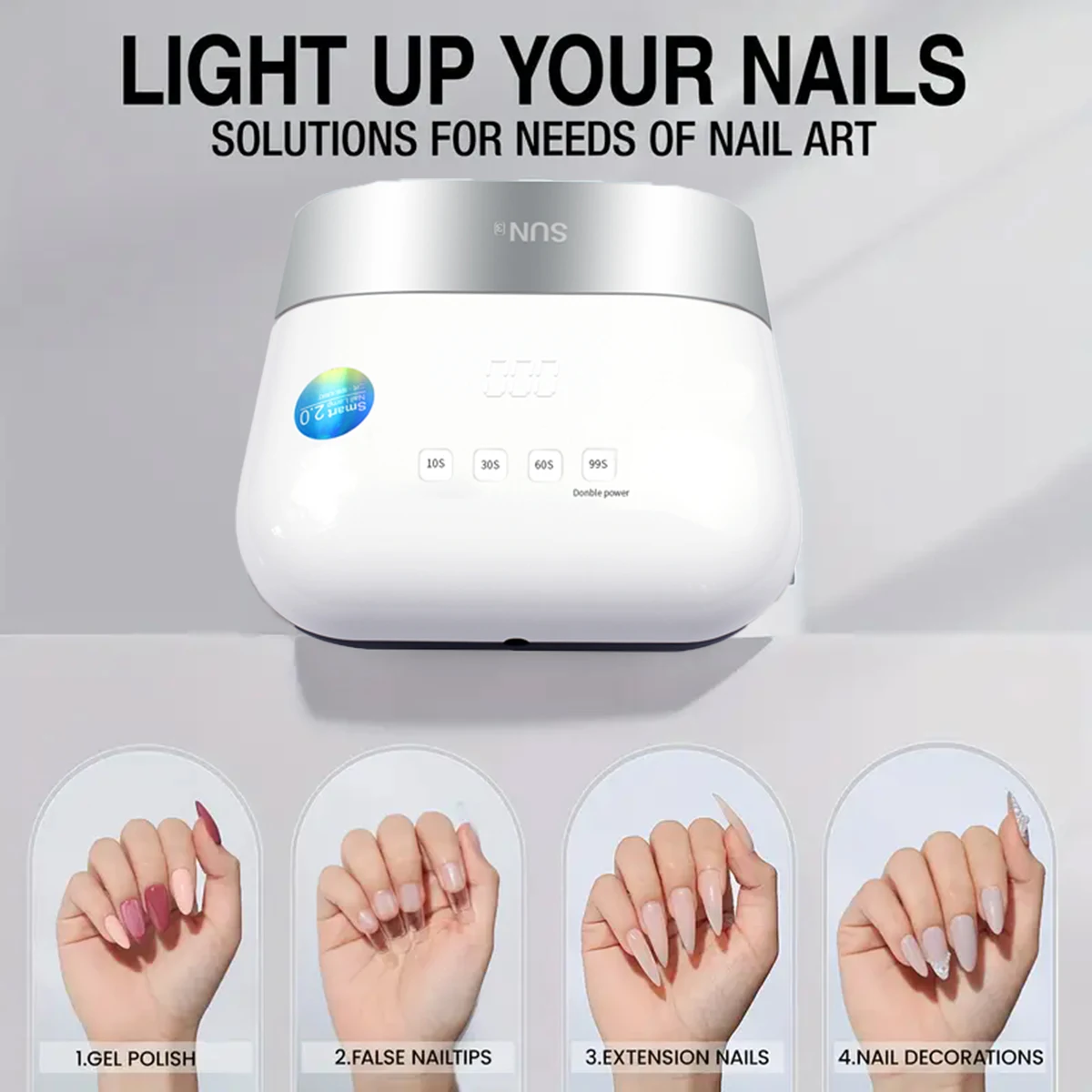 72LEDS UV LED Nail Lamp Nail Dryer for Gel Polish 4 Setting Timers UV Nail Lamp Professional Nail Light Automatic Sensor