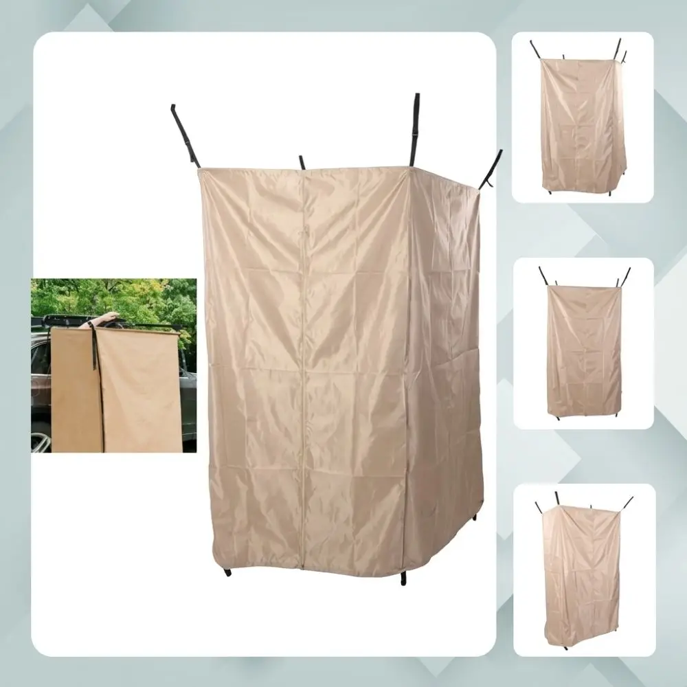 Awning Style Privacy Shower Tent Folding Design Overland Portable Hanging Privacy Shelter Hanging Structure Waterproof Shelter