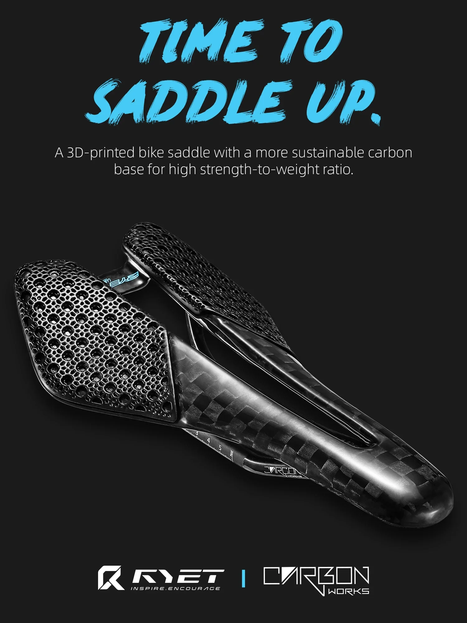 AliExpress RYET Full Carbon 3D Printed Bike Saddle 12K PU Leather 102g Oval Rail 7x9 mm Seating Road MTB Gravel Triathlon Cycling Parts