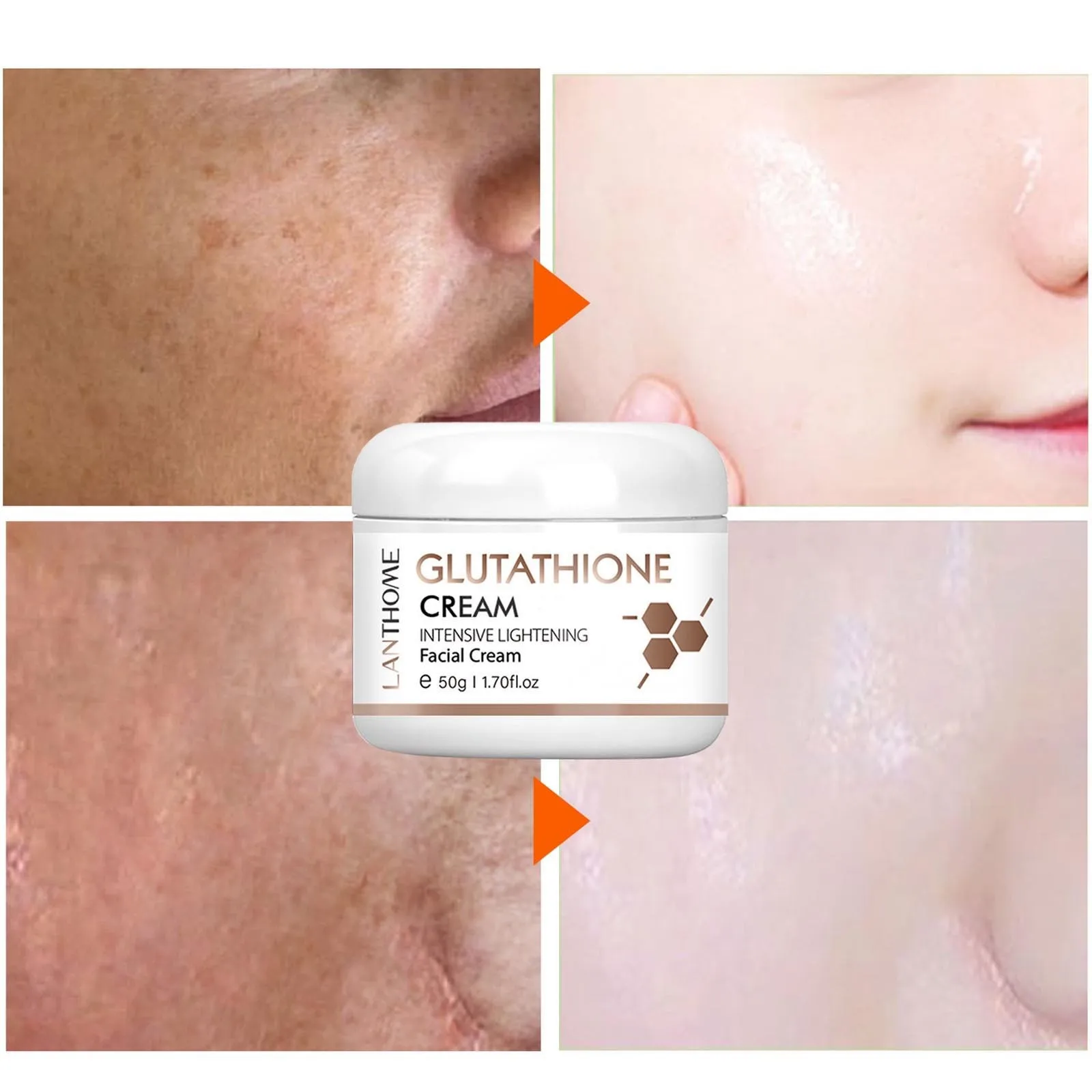 Glutathione Comprime Brightening Creams Brightens And Nourishes Dark Spots 50ml