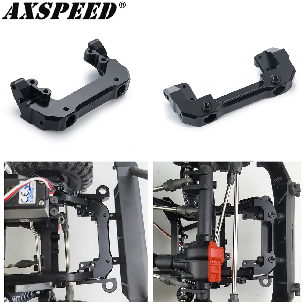 AXSPEED Metal Front Servo Mounts Base for 1/10 RC Crawler Car Axial SCX10 III AXI03006 AXI03007 Base Camp AXI03027 Parts