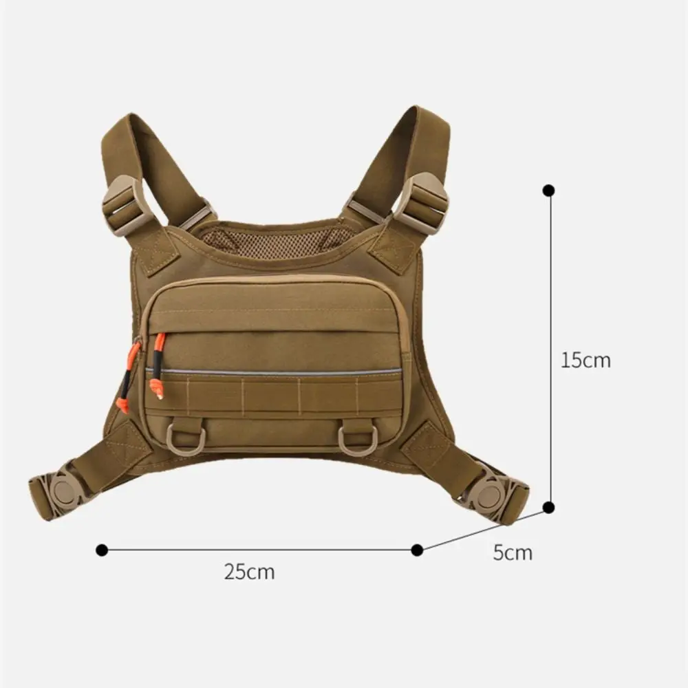 NEW Chest Bag Oxford cloth Large Capacity Running Front Vest Backpack Cycling vest bag Outdoor Camping Fishing Hunting