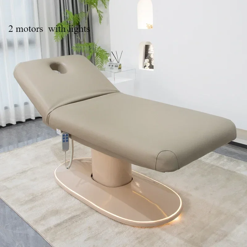 

Electric beauty bed multi-angle lifting pattern embroidery bed eyelash massage beauty chair