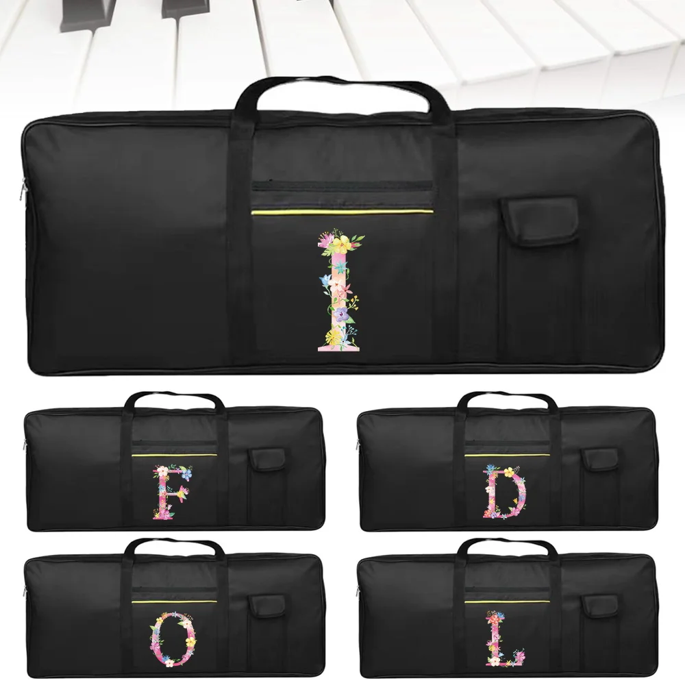 

61 Keys Nylon Electronic Organ Bag Pink Series Large Capacity Dustproof Handbag Fashion Storage Bags Instrument Accessories