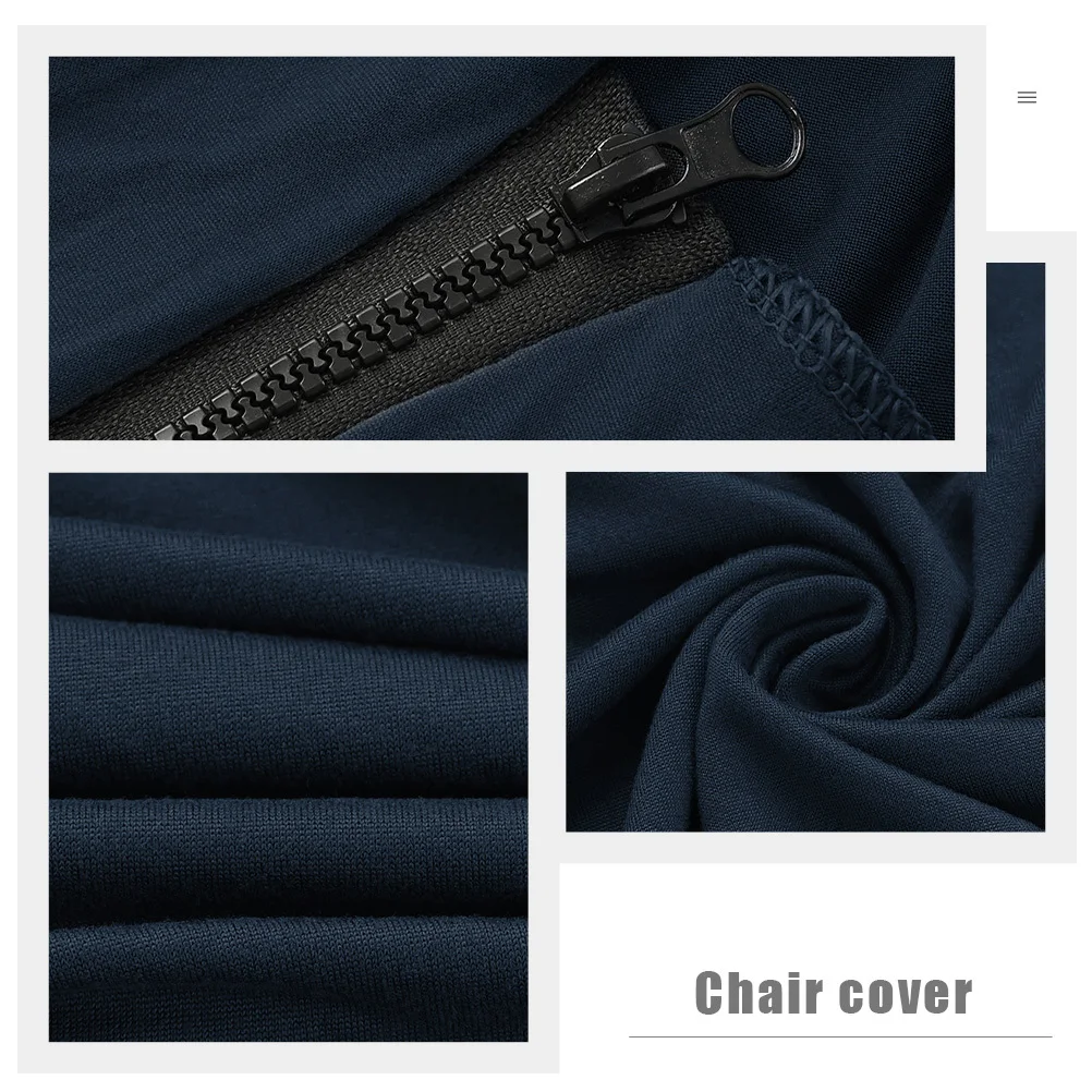 

1Set Elastic Gaming Chair Cover Set Includes Seat Back Armrest Covers Easy Fit for Swivel Armchair Computer Boss Chair