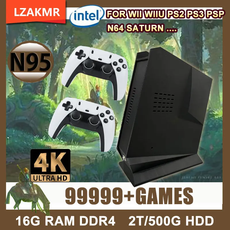 

Dual System Retro Game Box G3 Pro 99999+GAME 16G RAM 2TB HDD Game For PS2 PS3 WIIU WII SS GAMECUBE Sega Saturn Intel