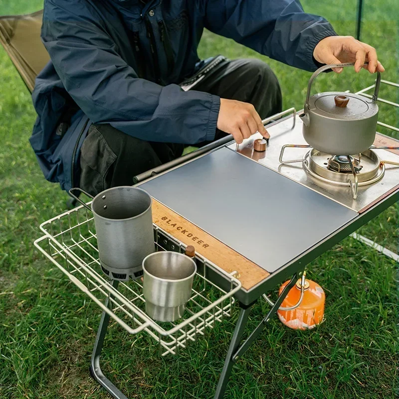 BLACKDEER IGT stół kempingowy składany stół IGT Mini 2.0 wielofunkcyjny przenośny grill drewniany stół piknik na świeżym powietrzu