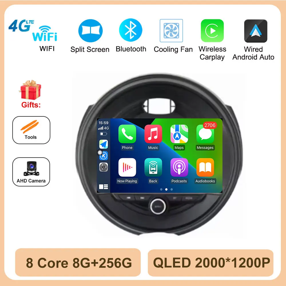 Android 16 Autoradio Stereo Voor BMW MINI Cooper F54 F55 F56 F60 2015-2019 Carplay Auto Radio Multimedia speler 4G WIFI