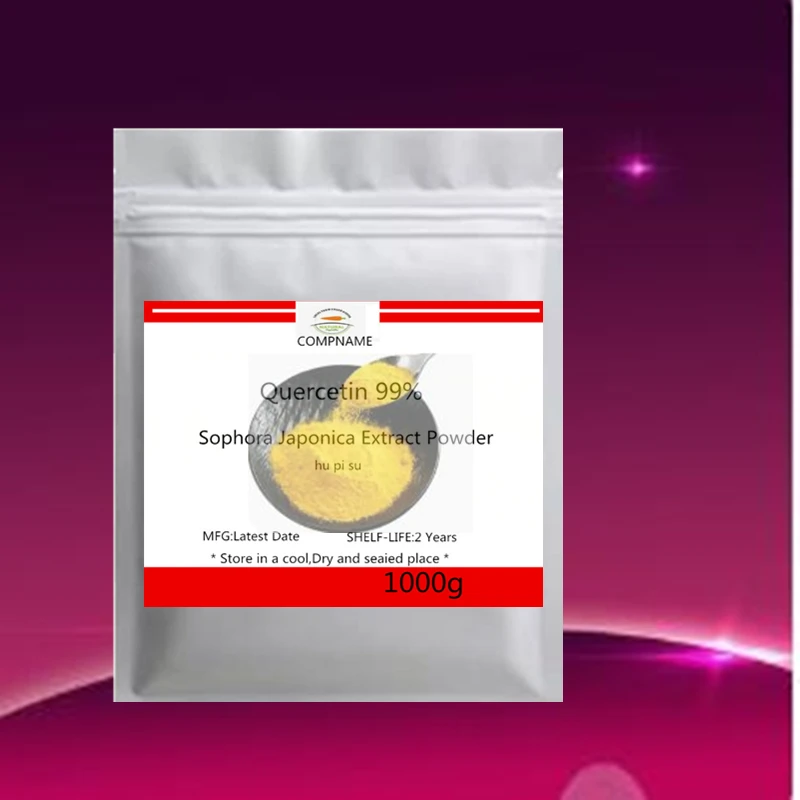 No,8567,Support Bulk QUERCETIN Raw Material Powder:Silver aluminum film bag multi-layer packaging