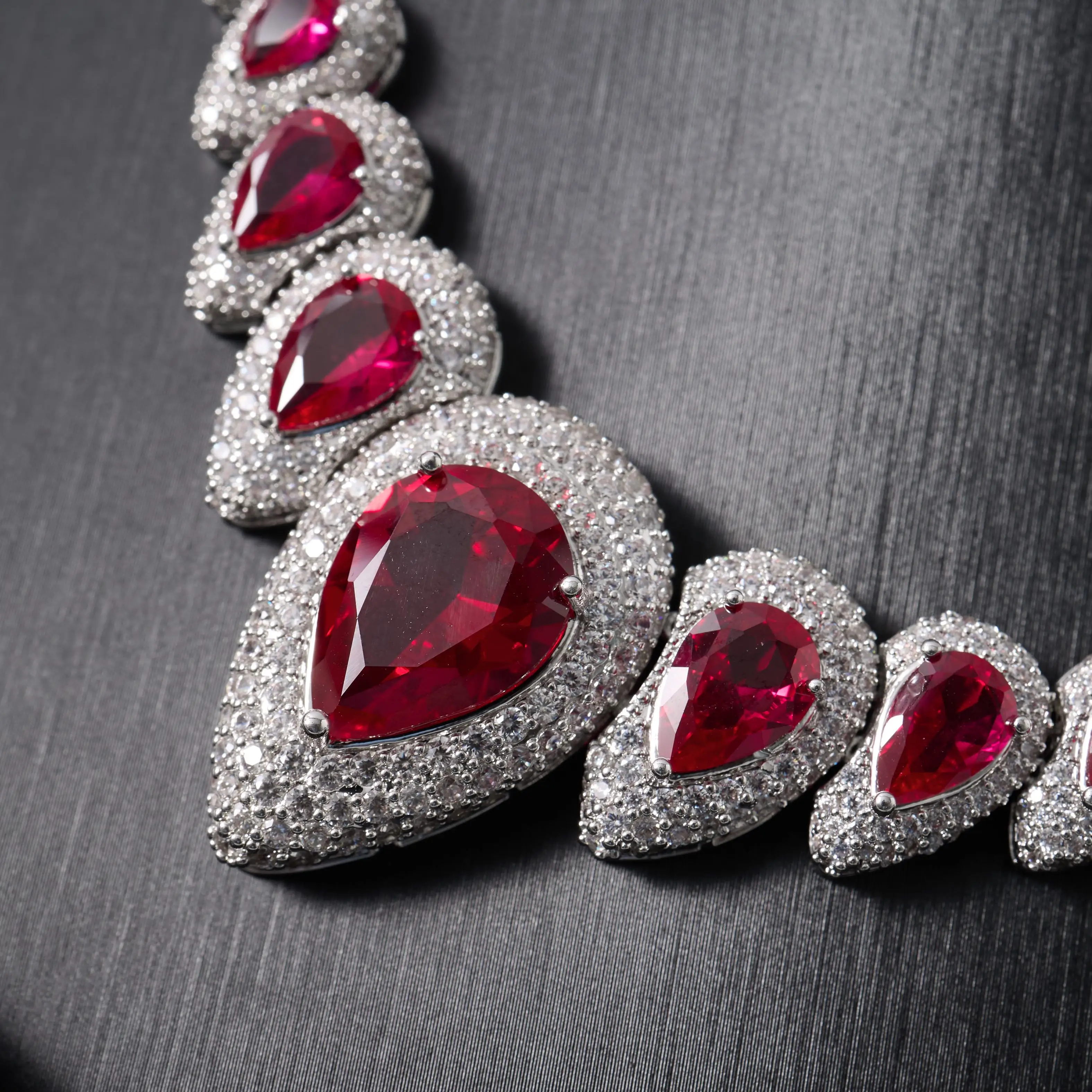IN JEWELIFE Cubic Zirconia Jewelry Set Luxury Bridal Wedding Necklace Earrings Bracelet Ring for Women Full Paved CZ Party Jewel