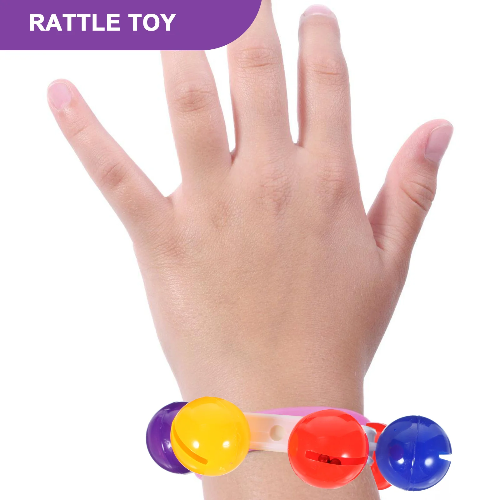 12pcs Wrist Bracelet Jingle Bells For Kids Baby Wrist Band Rattle Educational Dance Prop Ring Bell