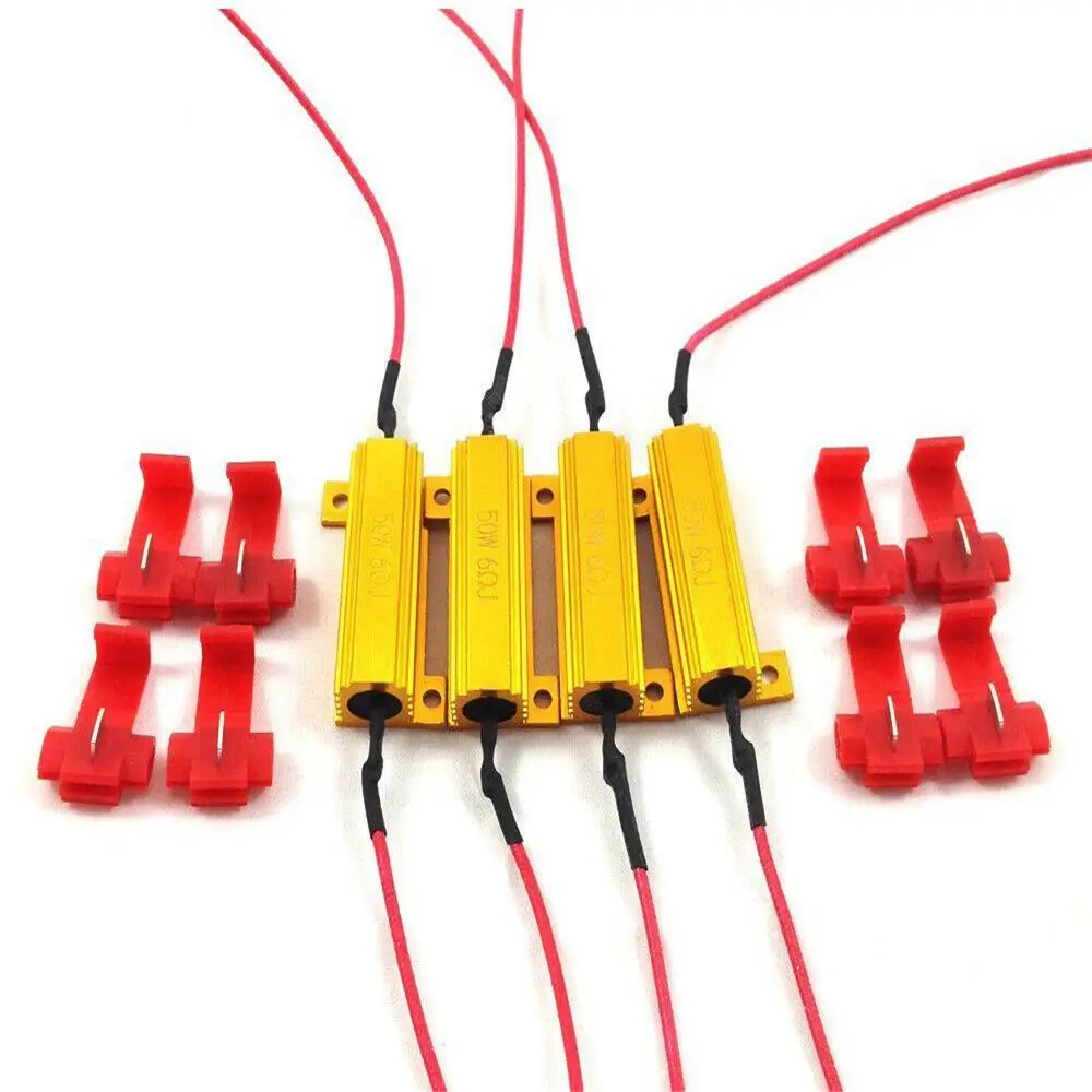 Replacement Wiring Fog Lamps Decode Interior Cable Harness Decoder 50W 6 ohm Headlight Load Resistor Load Resistor Turn Signal
