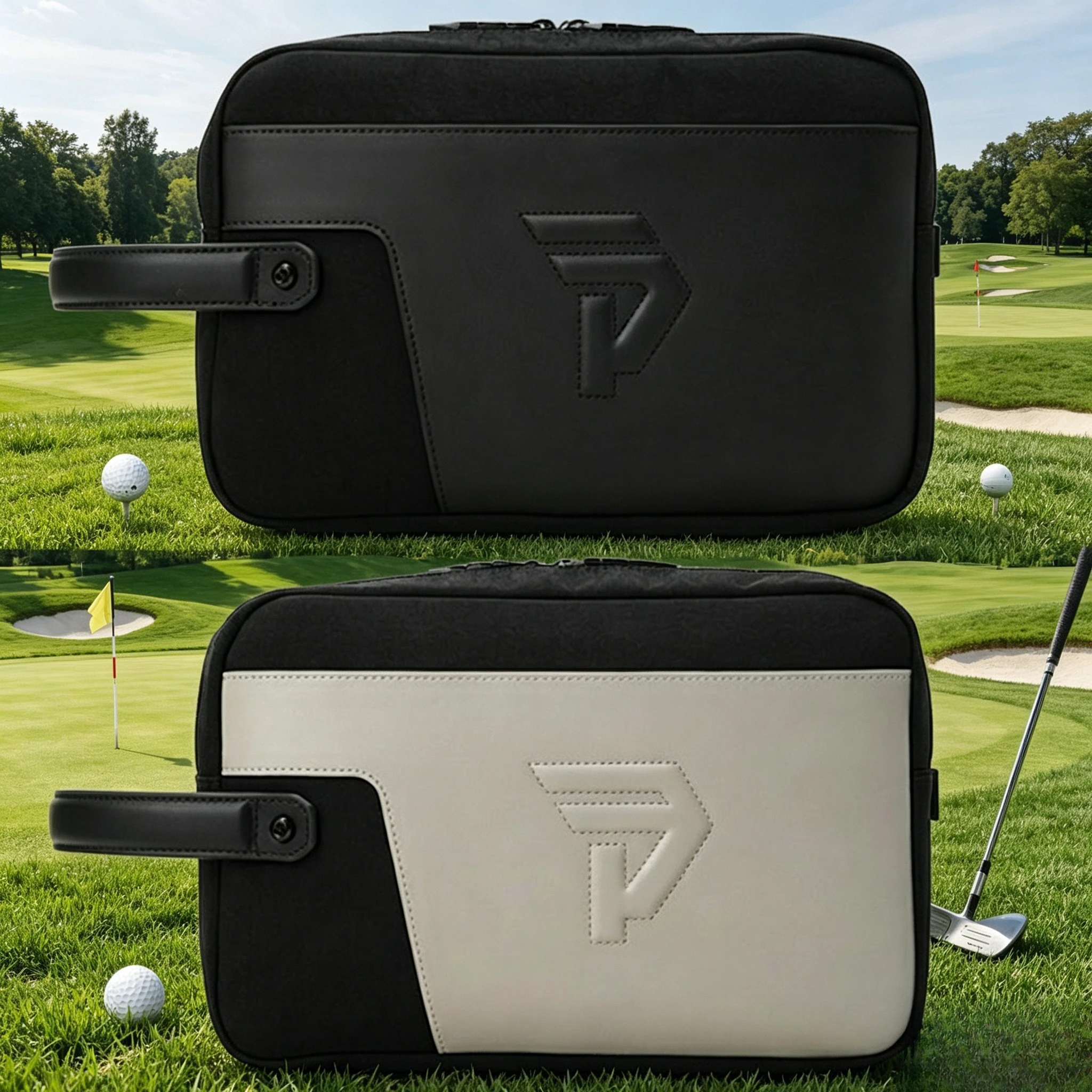 

Double Layer Golf Pouch Bag 2026 Premium Imported Fabric Pouch Organizer Durable Stain Resistant Golf Clutch Handbag