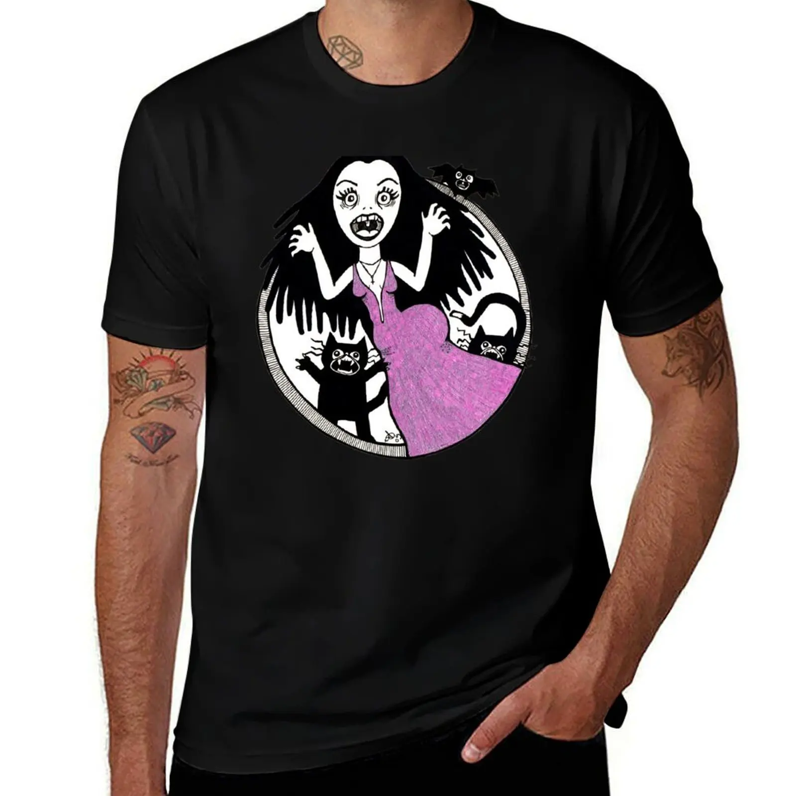 Big Bottomed Banshee T-Shirt Soft Casual Short Sleeve Cotton Tee T-Shirt