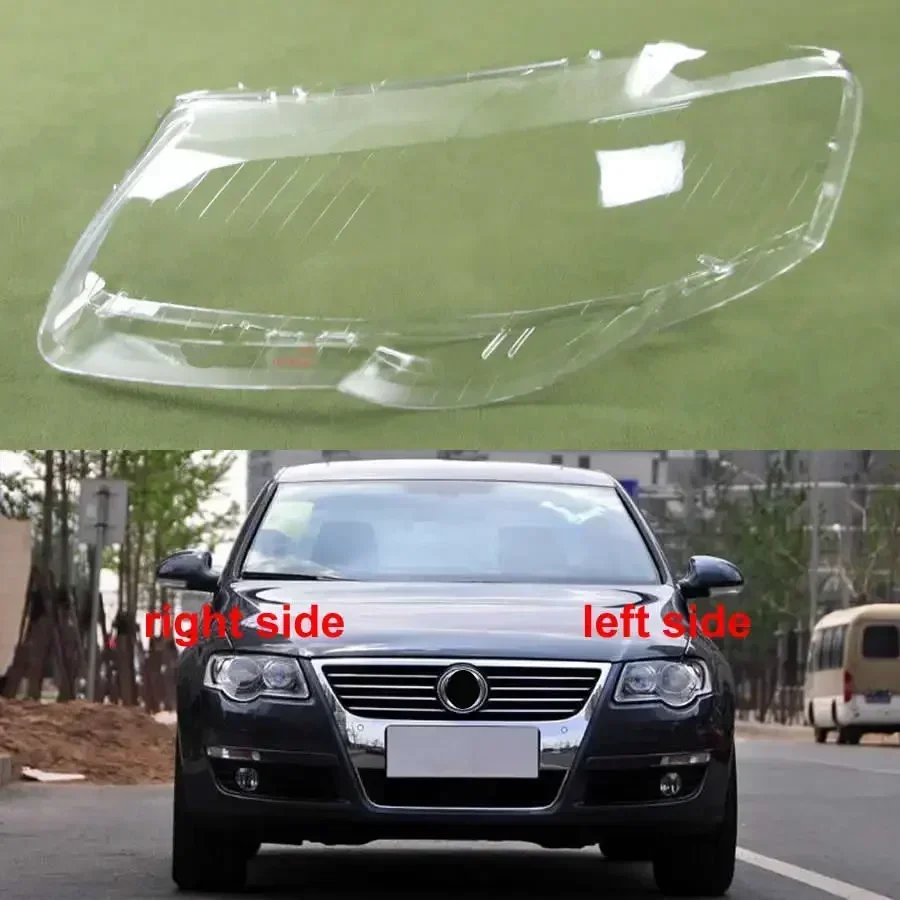 

Headlamps Transparent Cover Lampshades Lamp Headlights Shell Plexiglass for VW Passat B6 R36 2006-2011 Halogen and Bi-Xenon