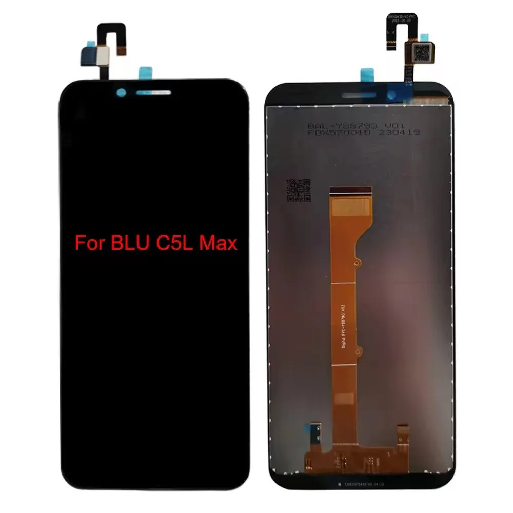 Componentes internos y externos integrados de alta durabilidad, reemplazo de LCD para BLU C5L Max BLU C6L 2021, conjunto de pantalla completo a35