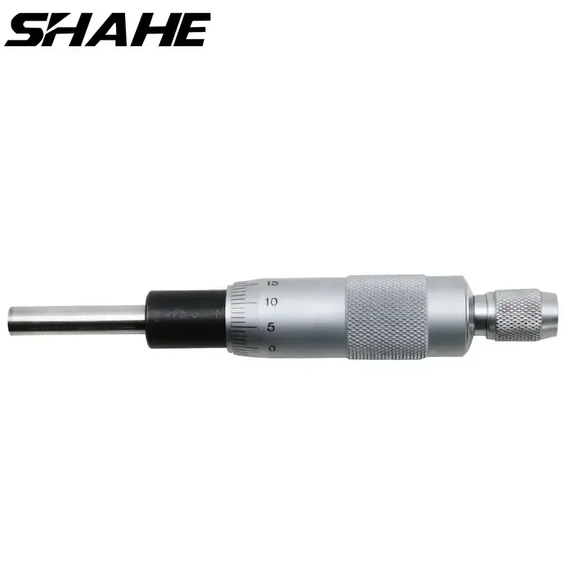 SHAHE High Quality 0-25 mm 0.01 mm Mini Metal Precise Micrometer Head With Knurled Adjustment Knob Measurement Tool