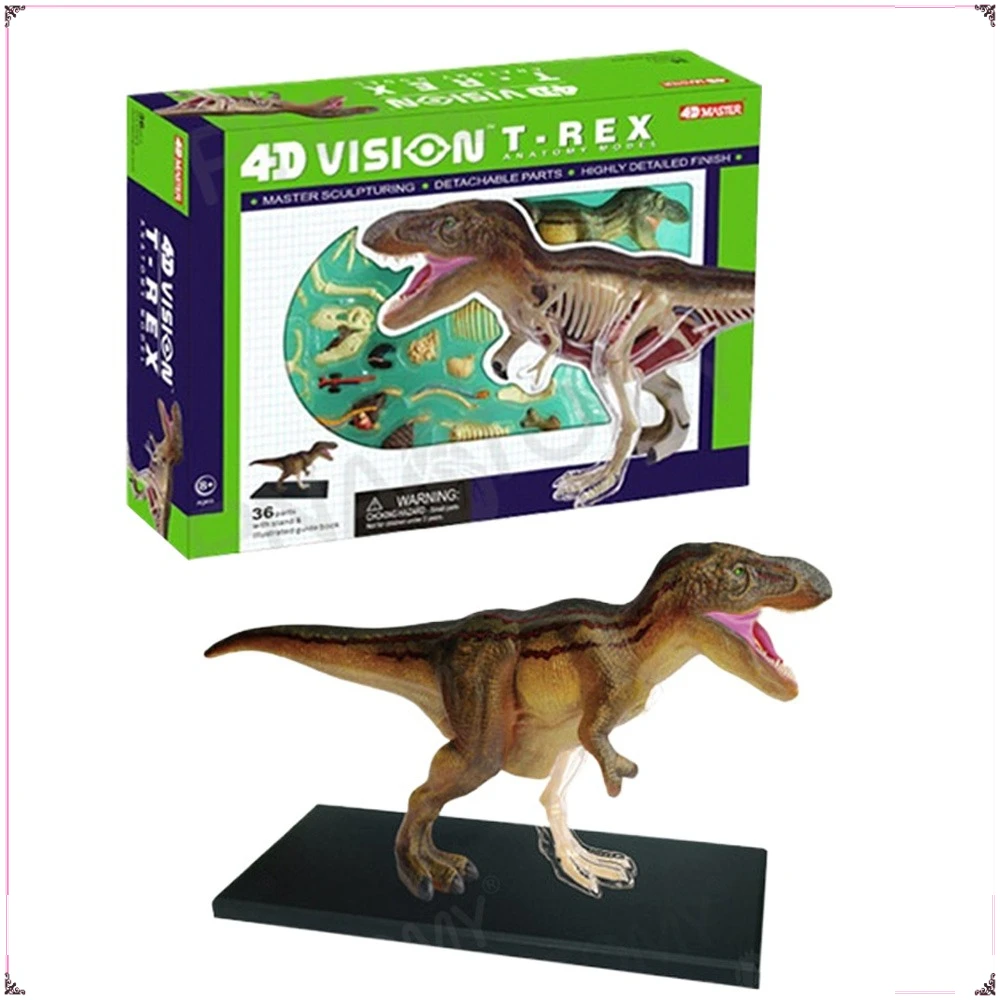 

4D Master DIY Dinosaur Series Action Toy Figures Triceratops Sword Dragon Model Toys Decorative Ornaments Kids Creative Gifts