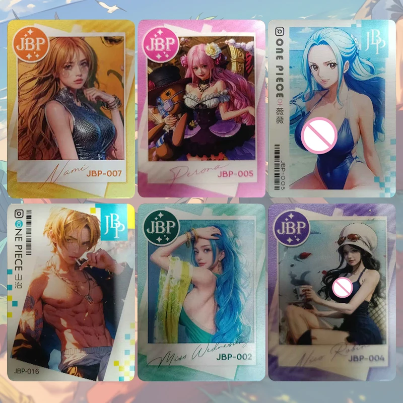 

Аниме One Piece JBP карты Нико Робин Перона Нами Нефертари Д Виви Коллекционные карты Рождественские подарки на день рождения Детские игрушки