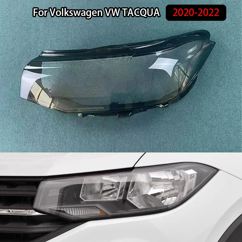 

For Volkswagen VW TACQUA 2020-2022 Headlamp Transparent Shell Lampshade Lamp Shade Front Headlight Cover Lens Plexiglass