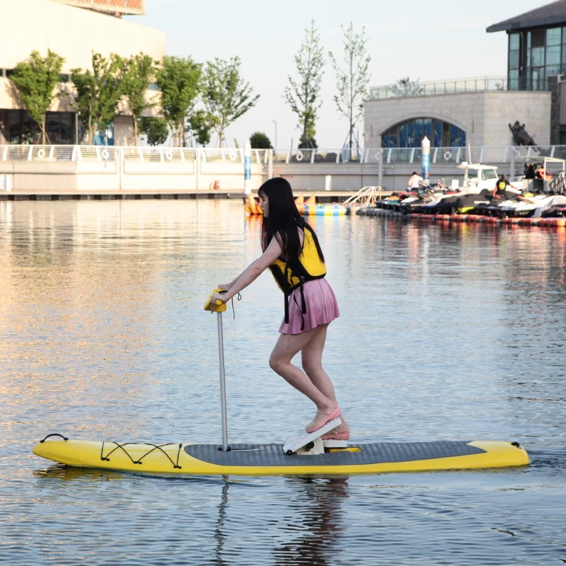 

Water biking, stand-up surfing paddle boarding scenic parks recreational play Water biking