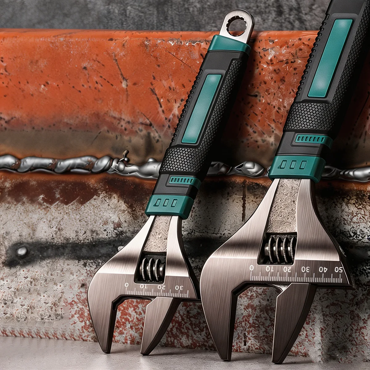 Large Opening Adjustable Wrench Multi-function Universal Spanner Plum Blossom Wrench Car Motorcycle Repair Tool