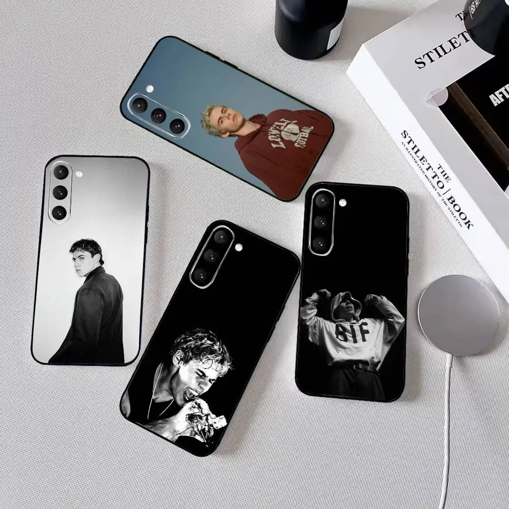 Singer The Kid L-Laroi Phone Case Black Silicone Soft For Samsung Galaxy A73,A72,A71,A70,A53,A52,A51