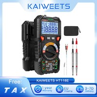 KAIWEETS HT118E Digital AC/DC Multimeter, TRMS 20000 Counts, 2.7 Inch Display, LED Lightning Jacks, Auto-Ranging Multi-function