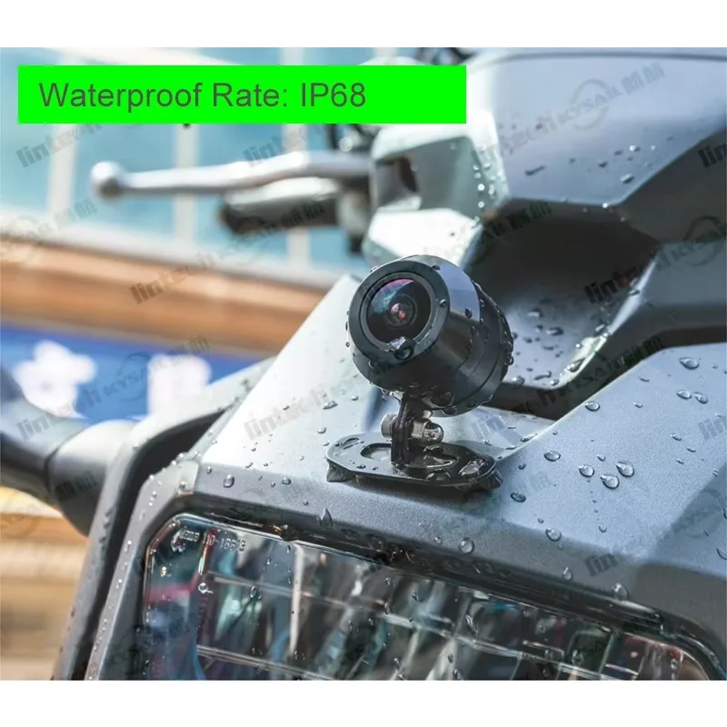 Motor Dash Cam Remote Controller 1080P 30 FPS Dual Lens DVR Waterproof Dash Rear View Camera For Motorcycle