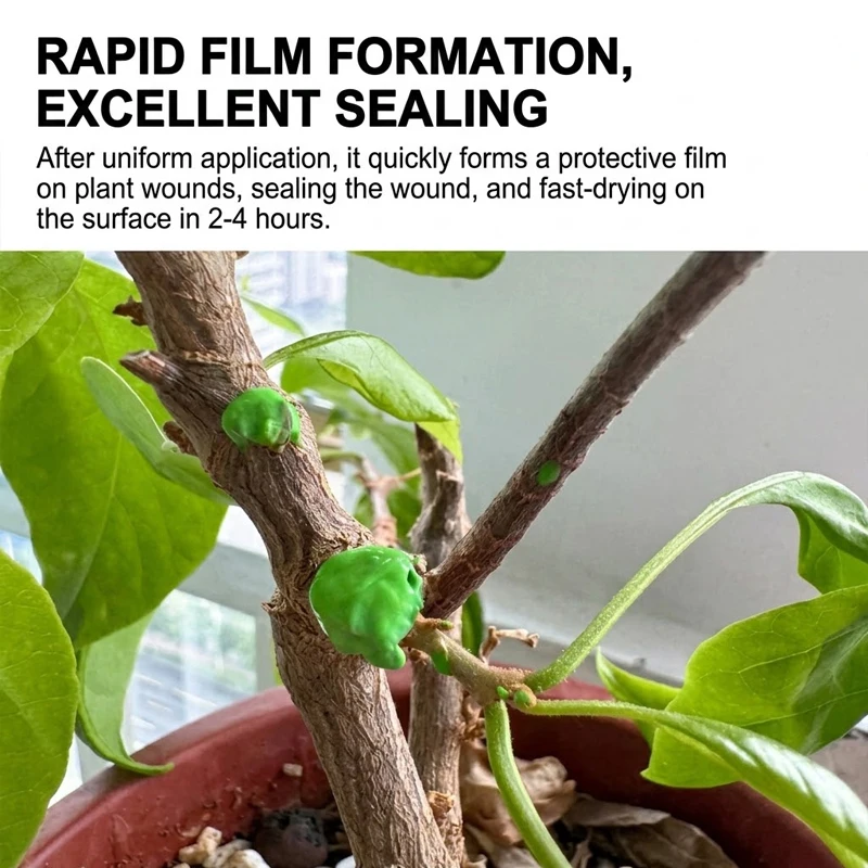 Professional Plant Wound Dressing Tree Pruning and Grafting Care Sealer Paste with Brush for Garden Bonsai Protection 120g