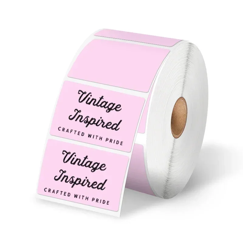 ملصقات حرارية مربعة Phomemo مقاس 2.25 بوصة × 1.25 بوصة لطابعة ملصقات الشحن (لفة 1000 ملصق) ملصقات لاصقة حرارية