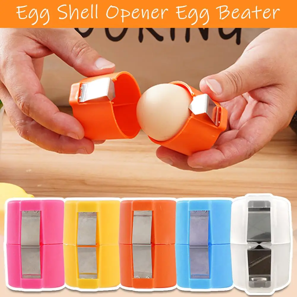 Aço inoxidável ovo cracker topper cortador de ovo abridor separador removedor ferramenta corte ovo para duro sof m2y0