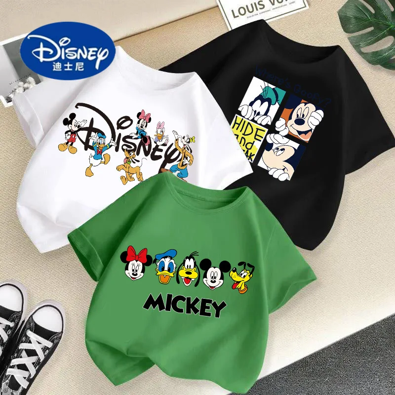 

Disney 2025 New Cotton T-Shirt for Kids, Trendy Graphic Print Unisex Top for Babies & Toddlers
