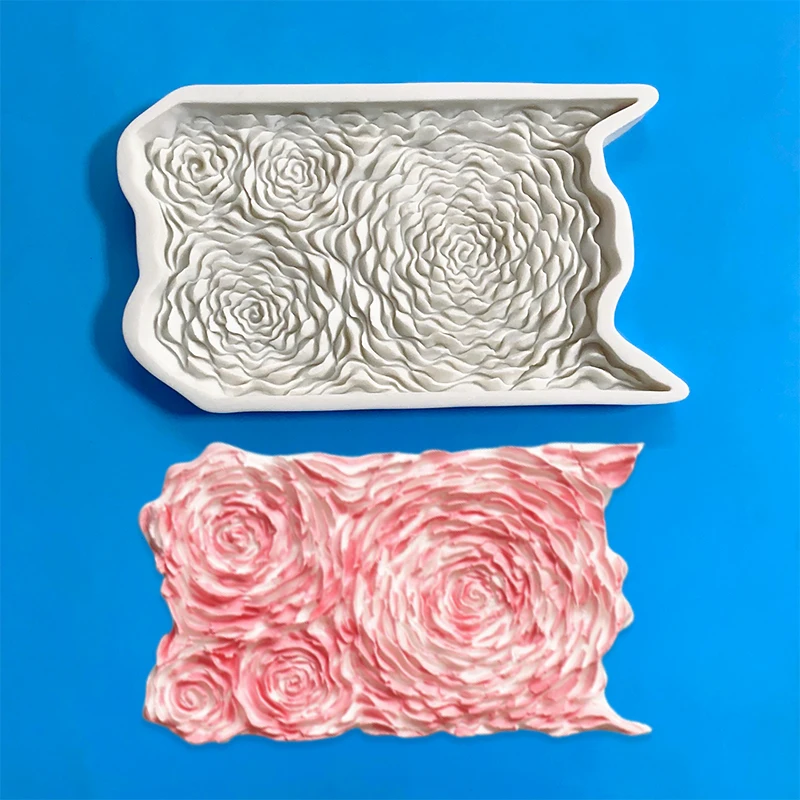 Cake border Lace decoration shims Lace rose strip silicone mold strip rimming fondant cake decoration mold