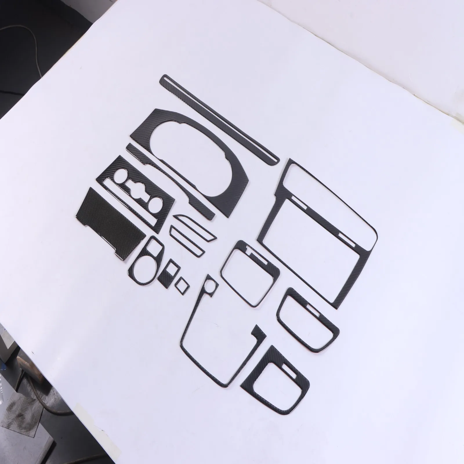 

15Pcs Carbon Fiber Interior Dashboard Cover FOR Volkswagen Golf 7 GTI MK7 2014-2019