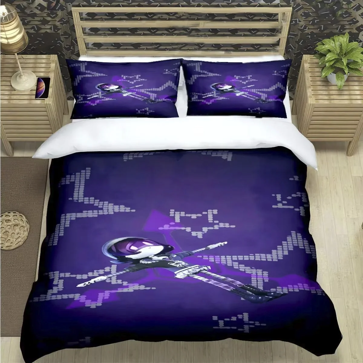 Fashion Hot Cartoon Murder Drone  Print Bedding Set Duvet Cover Comforter Bed  Youth Kids Girl Boys Luxury  Birthday Gift