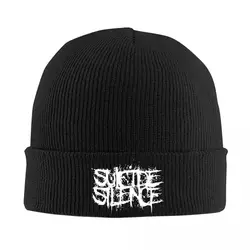 Suicide Silence Rock Metal Music Band Knitted Caps Women's Men's Beanies Autumn Winter Hats Acrylic Warm Melon Cap