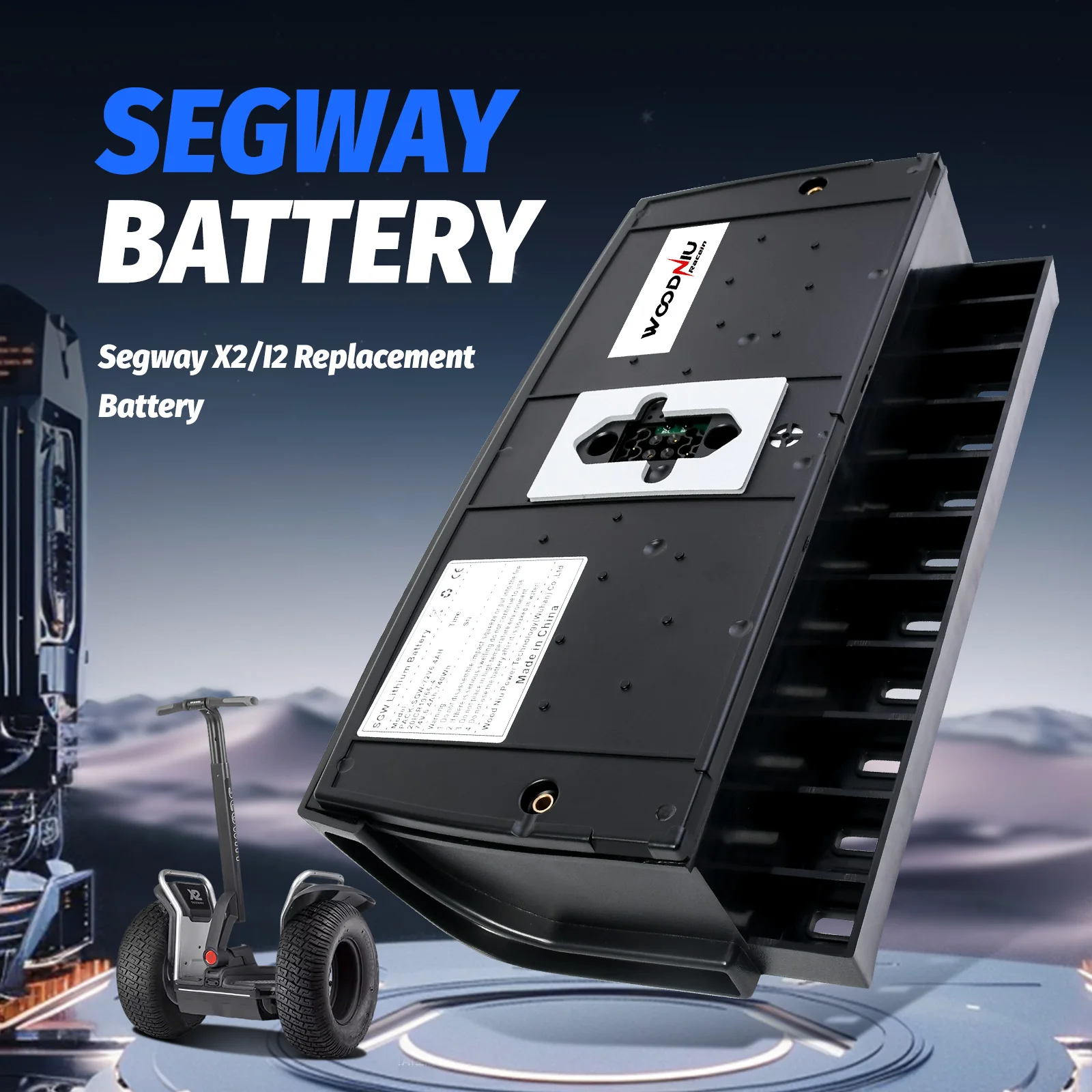 

For Segway I2 X2 I2SE X2SE XT 167 I180 Smart Lithium Battery 73.6V 6AH/8AH/10AH/12AH/13.6AH Pack Large Capacity SGW Balance Car