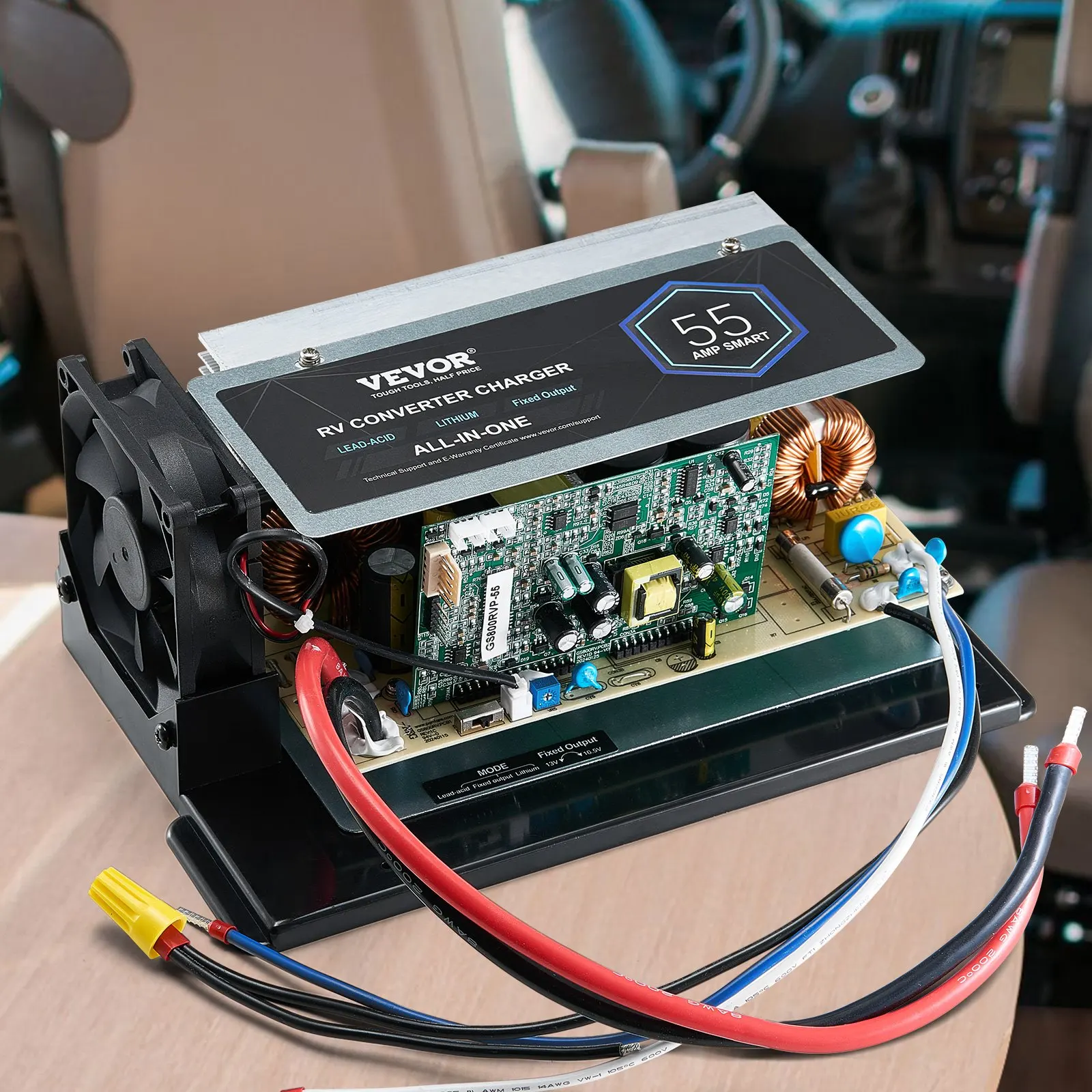 ชุดประกอบเมนบอร์ด WF-8955-AD-MBA ชุดเปลี่ยนตัวแปลงไฟ RV 55 แอมป์