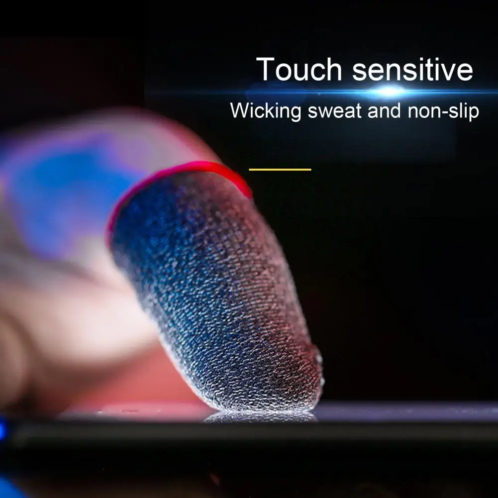 Breathable Finger Cots Thin Gaming Finger Sleeves High Precision Anti-slip Thumb Gloves Mobile Game Stabilizer for Enhanced