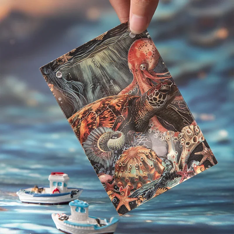 30 Sheets/Pack Vintage Voyage Chronicle Collage Paper Pack with Antique Newspape Map Texture Journals Ephemera Scrapbooking