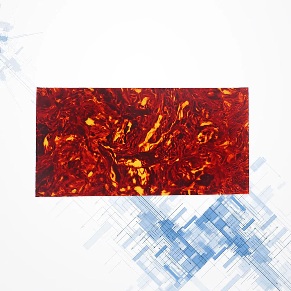 Gq989 Acoustic Guitar Pickguard Sheet Dark Red Scratch Plate Material Protective Film Self-Adhesive Heat Resistant Durable