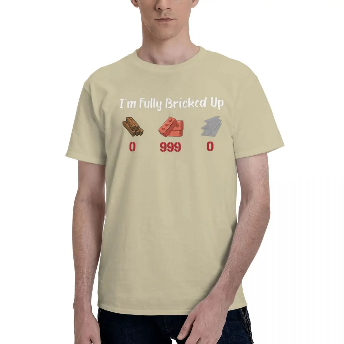 I'm Fully Bricked Up 0 999 0 Funny Saying Quote T-Shirt Harajuku T Shirts Short-Sleeve Tshirt Summer Crewneck Plus Size Tees