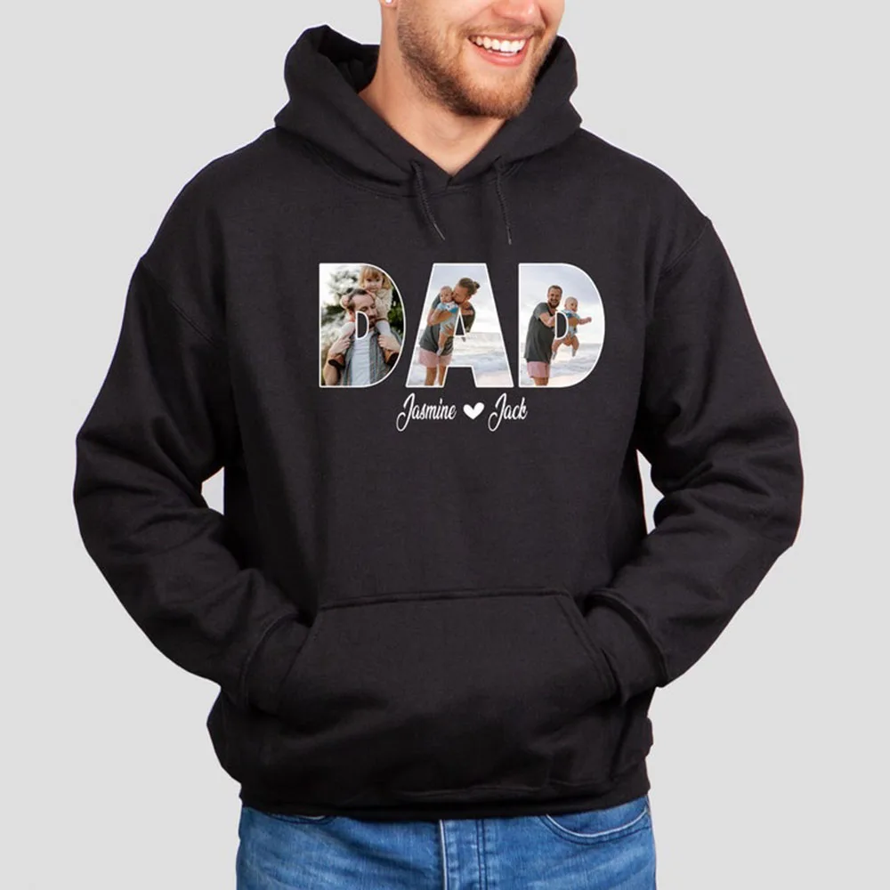 شخصية مخصصة صورة هوديي صورة صورة هوديي مخصص الأسرة Bff صور هوديي صورة مخصصة هدايا للجنسين عادية