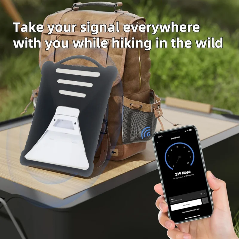 Starlink Mini Protective Case Silicone Cover Shockproof Portable for Satellite Antenna Accessories Durable Travel Storage Bag