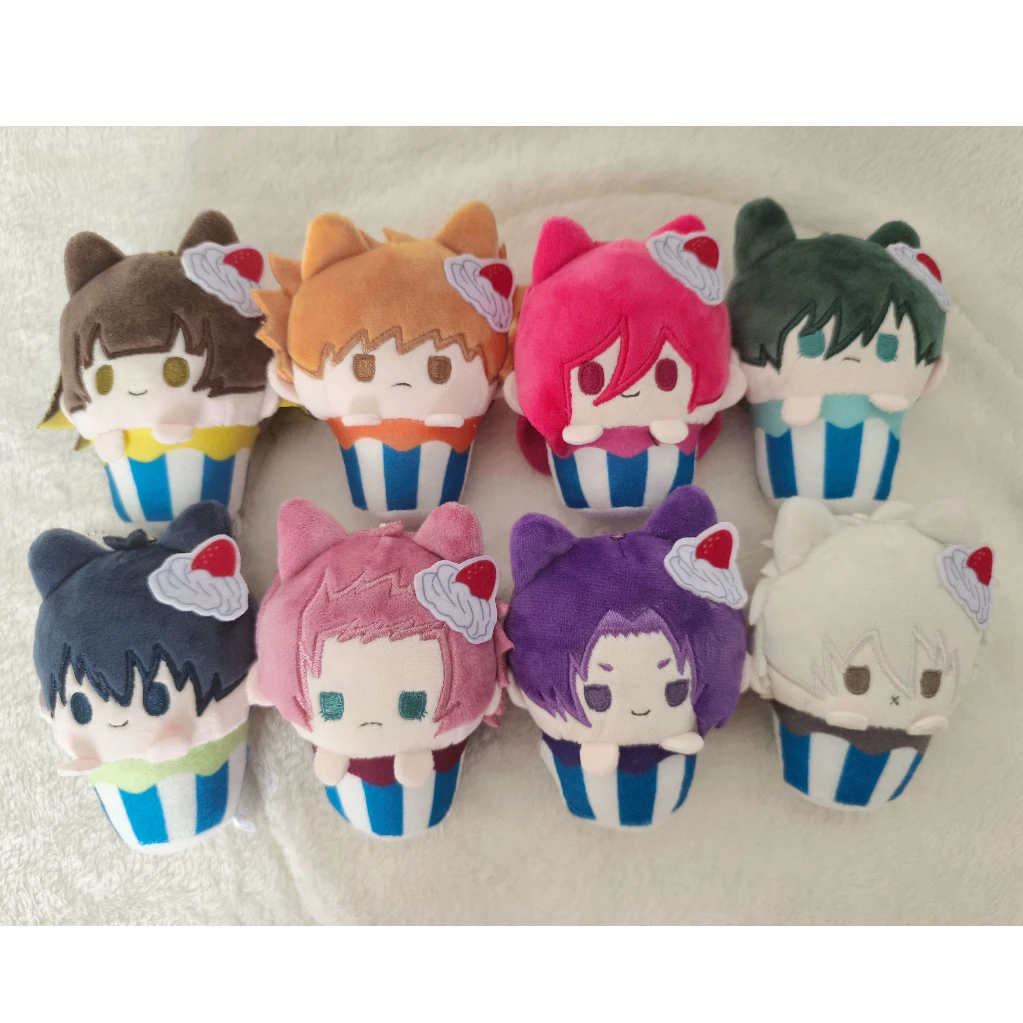 Stuffed Blue Lock Anime Cupcake Plush Q Version Cute Stuffed Doll Soft Plush Keychain Bag Pendant Collectible Gift Toys for Fans